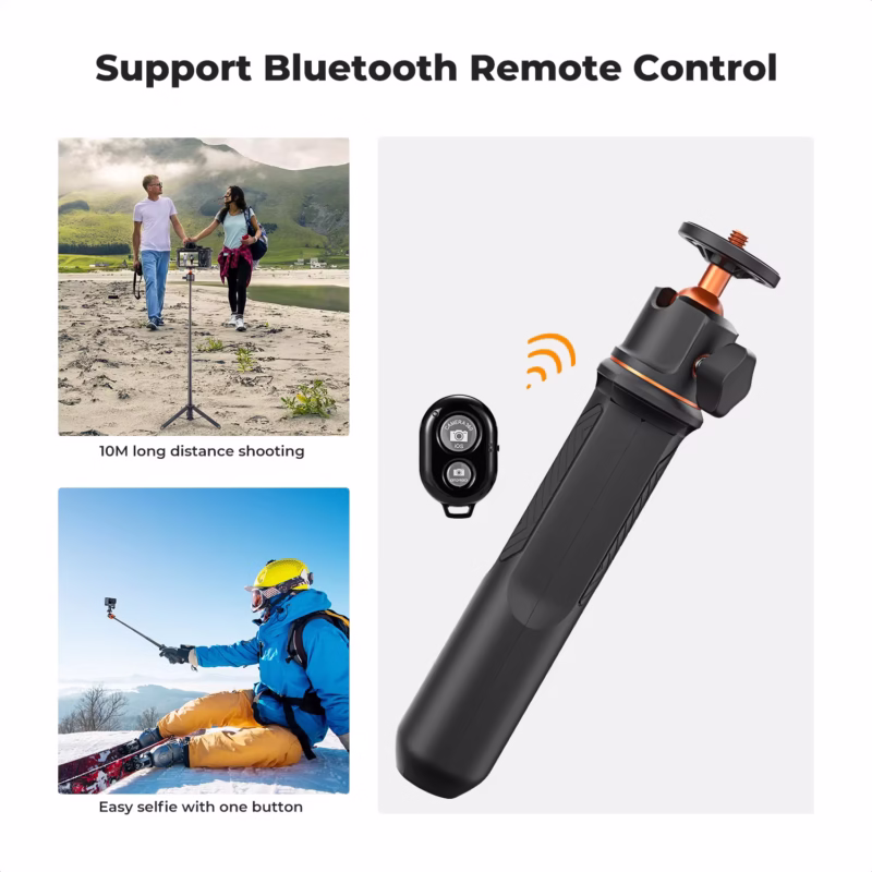 3 in 1 Selfie Stick Desktop Stand BallHead Mobile phone Holder Tripod