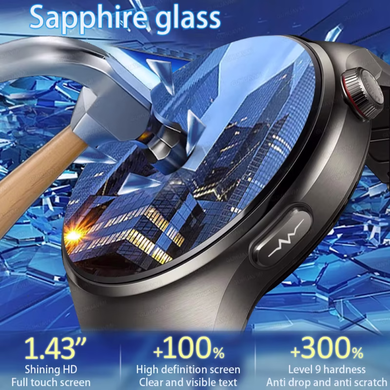 Nursing Grade Smart Watch Blood Oxygen Blood Lipid Uric Acid ECG+PPG Body Temperature