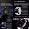 Nursing Grade Smart Watch Blood Oxygen Blood Lipid Uric Acid ECG+PPG Body Temperature