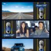 Version 1.0.0 4K Dashcam Voiture Avant Arrière, Camera Voiture avec Carte SD 32G, Grand Angle 170° Dashcam avec G-Capteur, Vision Nocturne, Mode Stationnement 24H, Enregistrement en Boucle