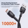Toocki 100W 6A USB C données de charge rapide câble USB Type C pour Huawei Honor Oneplus Realme Xiaomi Samsung
