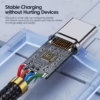 Toocki 100W 6A USB C données de charge rapide câble USB Type C pour Huawei Honor Oneplus Realme Xiaomi Samsung