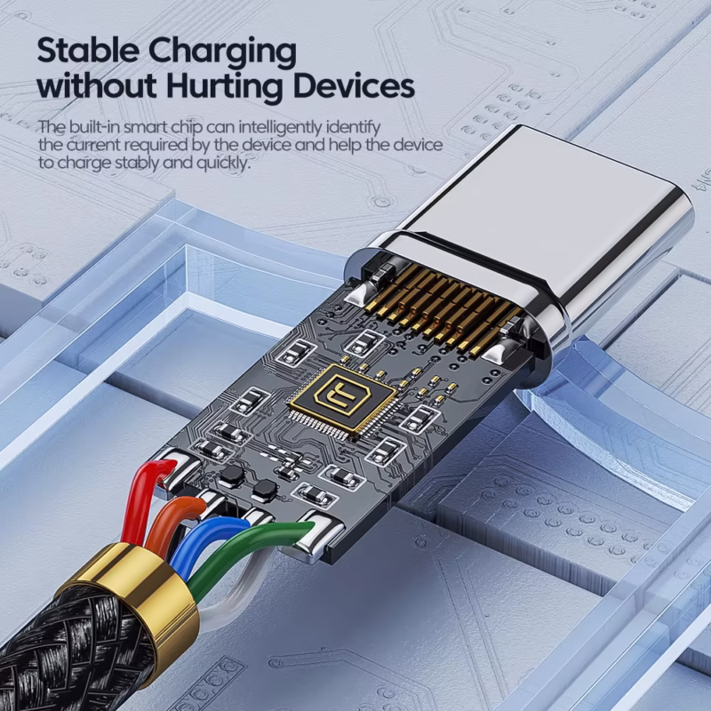Toocki 100W 6A USB C données de charge rapide câble USB Type C pour Huawei Honor Oneplus Realme Xiaomi Samsung