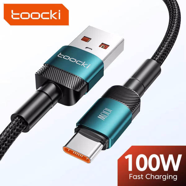 Sb8993f6380644c24a94f13c3083c1d9dh Toocki 100W 6A USB C données de charge rapide câble USB Type C pour Huawei Honor Oneplus Realme Xiaomi Samsung